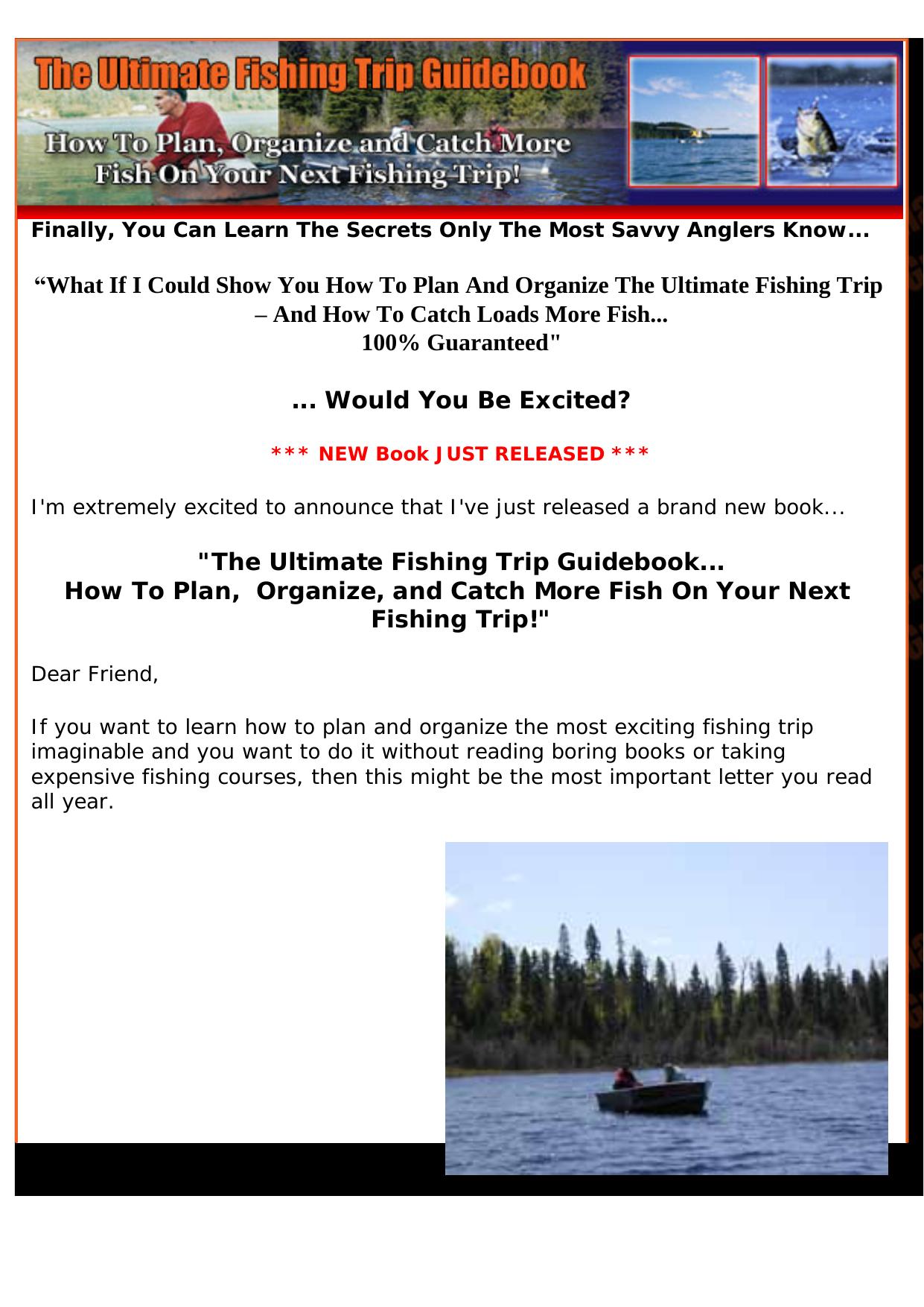 The Ultimate Fishing Trip Guidebook!. by Best of Kuszter's Collection