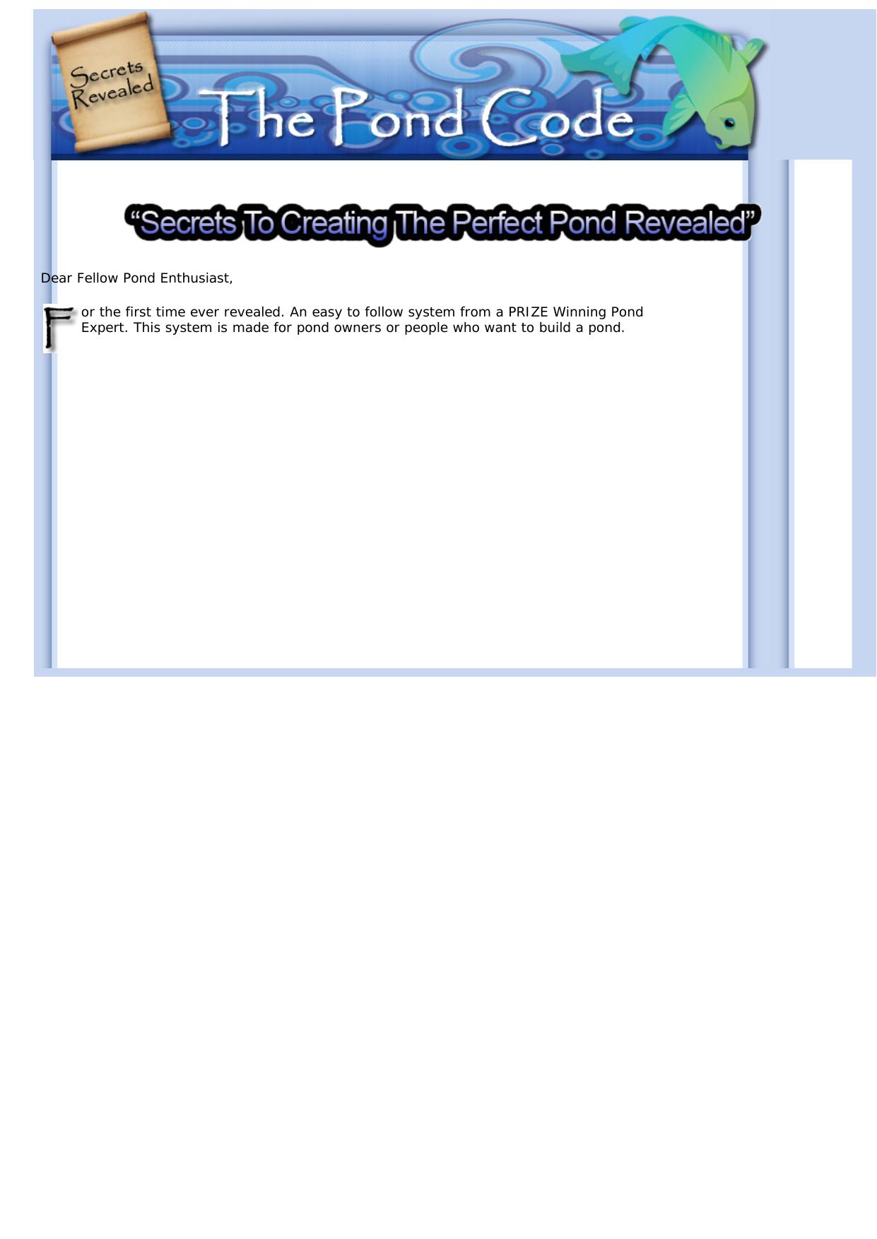 The Ultimate Koi Pond And Fish Product - The Pond Code -. by Best of Kuszter's Collection