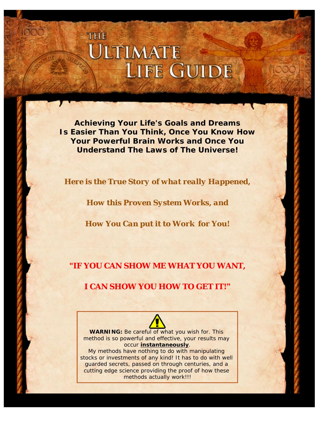 The Ultimate Life Guide. by Best of Kuszter's Collection