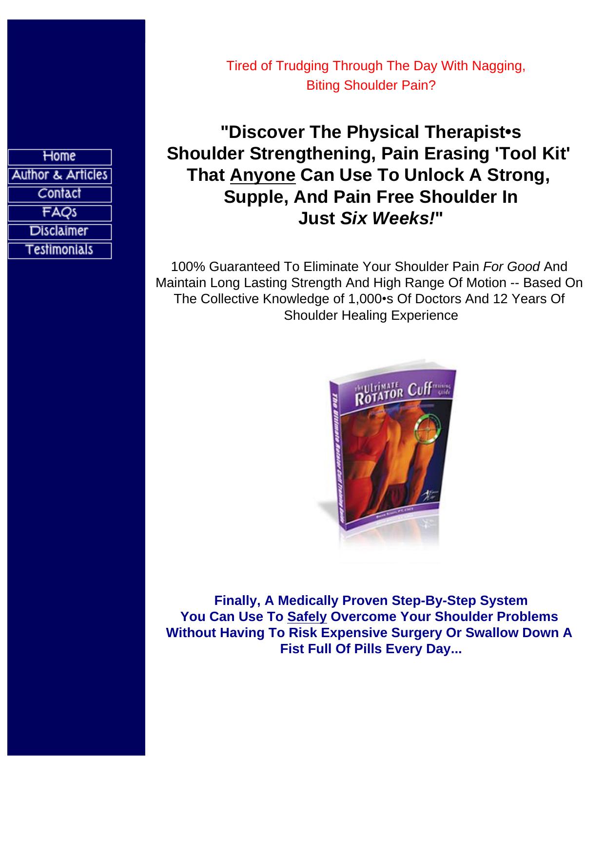 The Ultimate Rotator Cuff Training Guide. by Best of Kuszter's Collection