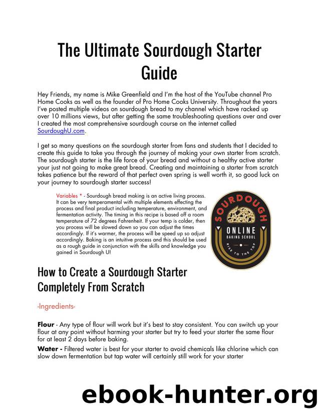 The Ultimate Sourdough Starter Guide by Unknown