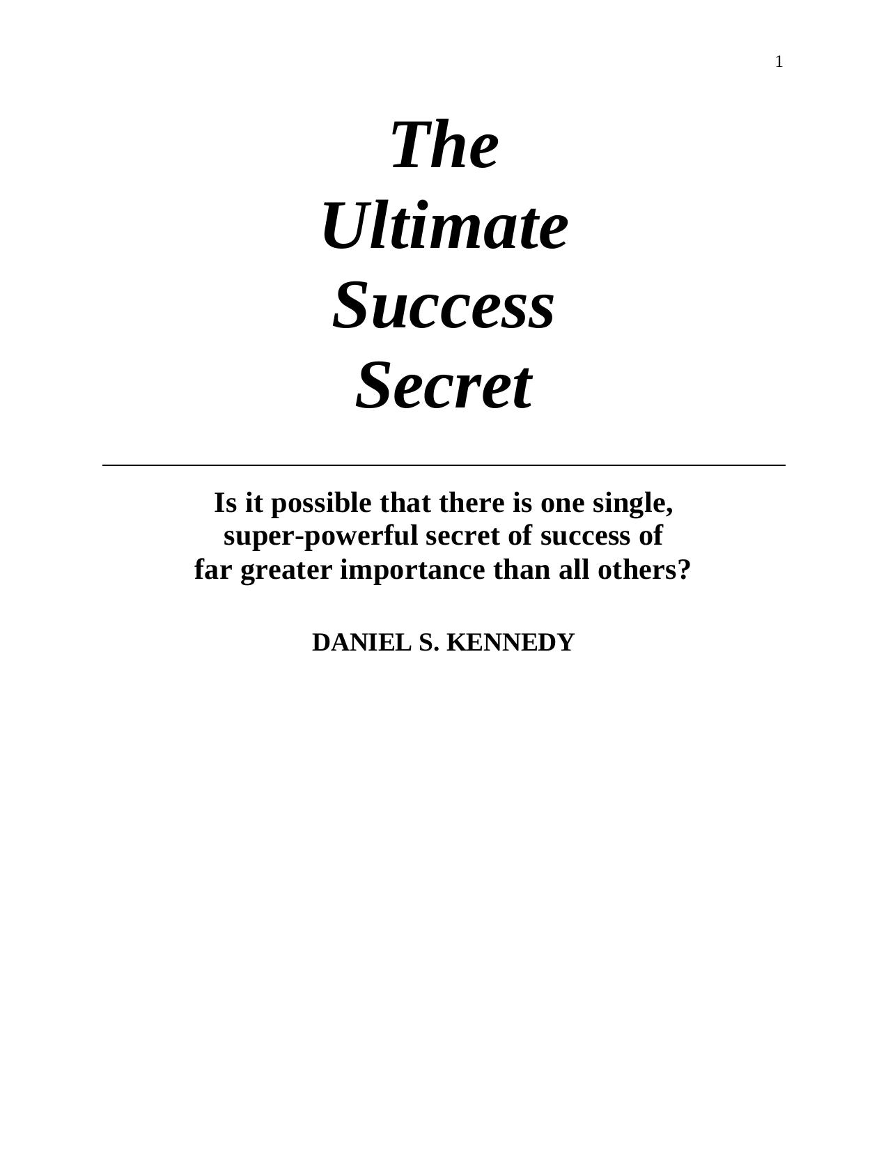 The Ultimate Success Secret Book.PDF by Jennifer