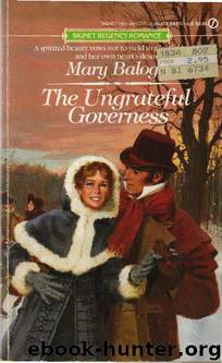 The Ungrateful Governness by Mary Balogh