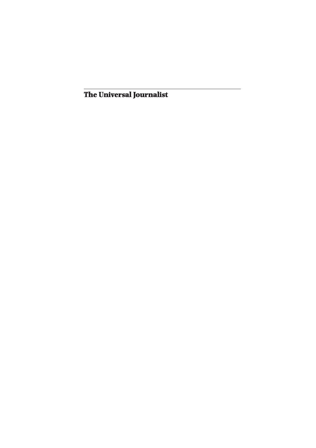 The Universal Journalist by David Randall