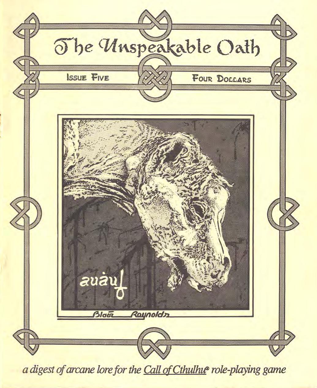 The Unspeakable Oath #5 by The British Issue