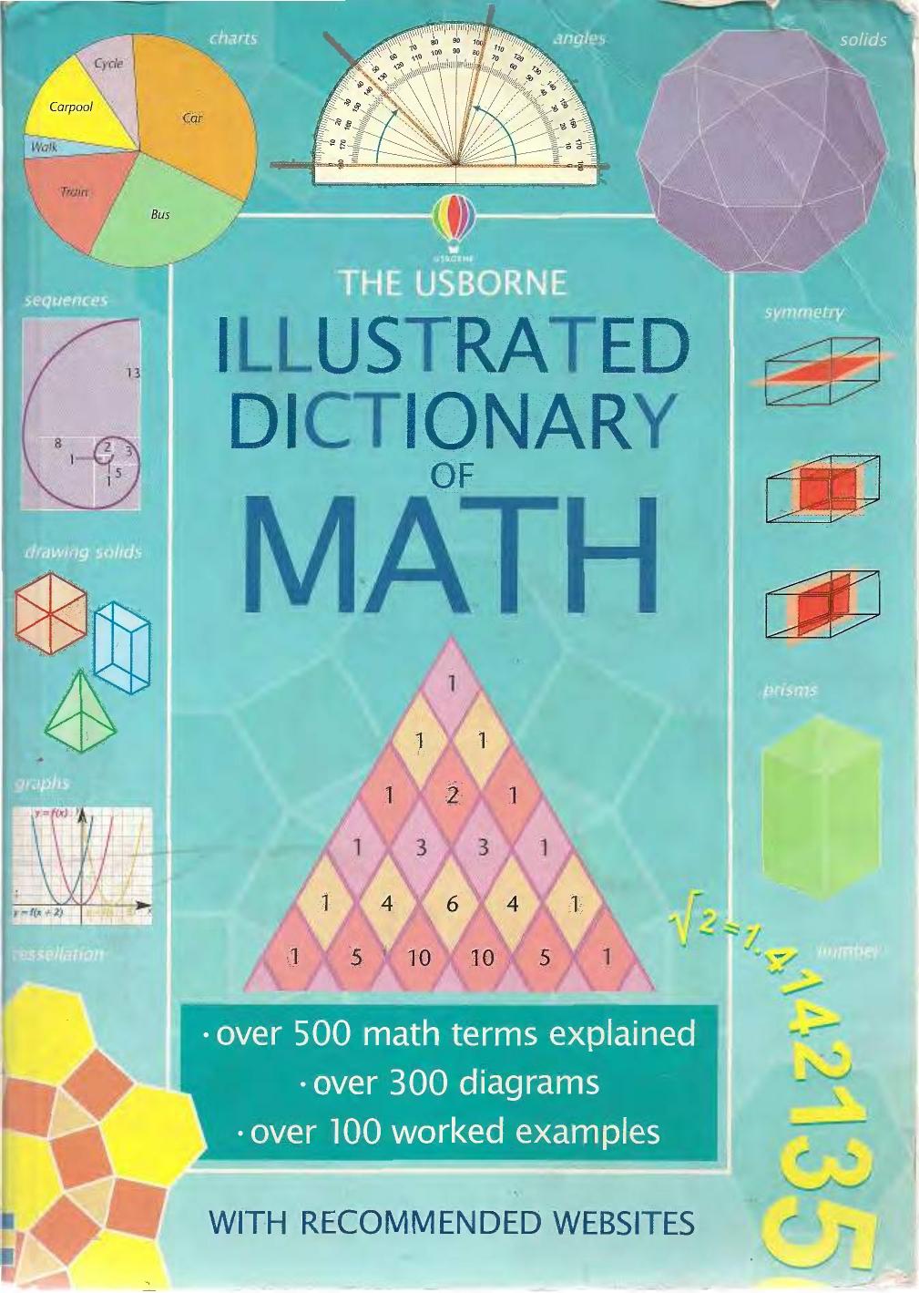 The Usborne Illustrated Dictionary of Math by Tori Large Kirsteen Rogers Adam Constantine