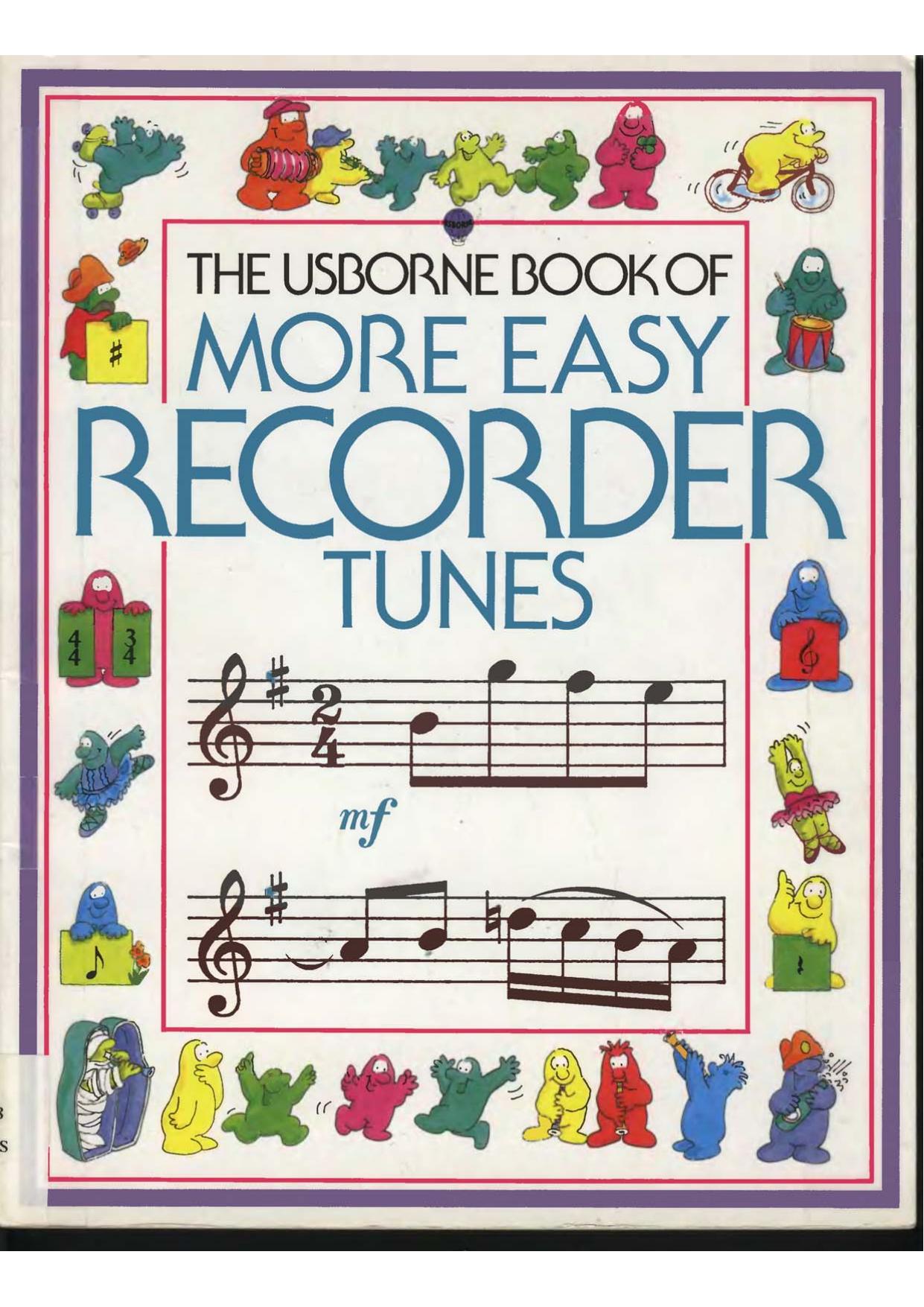 The Usborne book of More Easy Recorder Tunes by Anya Suschitzky