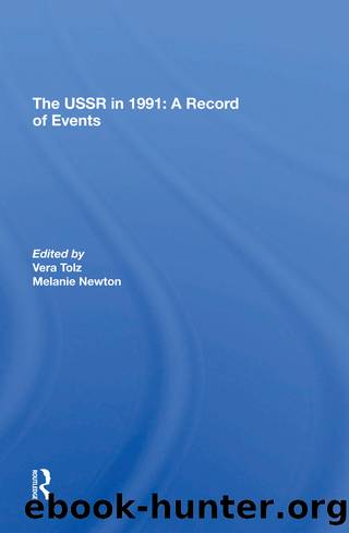 The Ussr In 1991 by Vera Tolz Melanie Newton