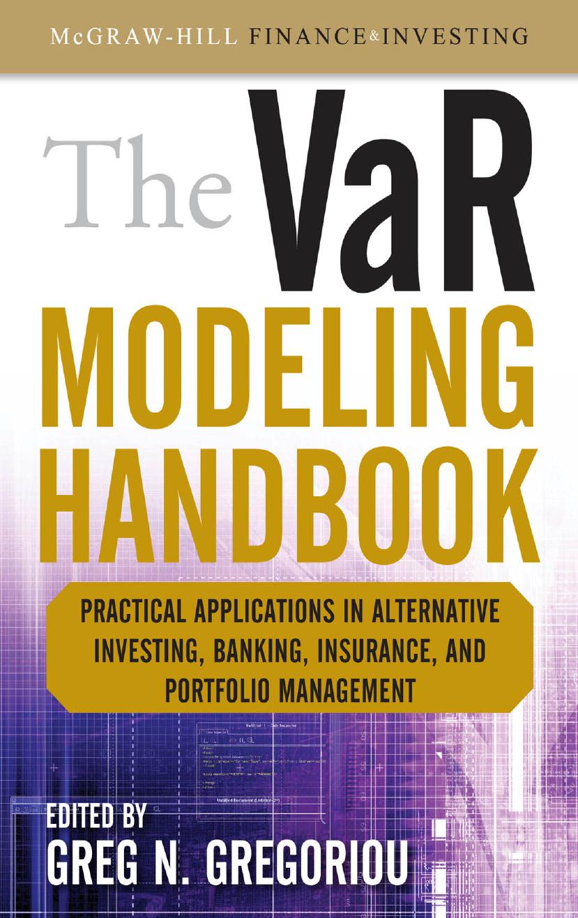 The VaR Modeling Handbook by Greg N. Gregoriou