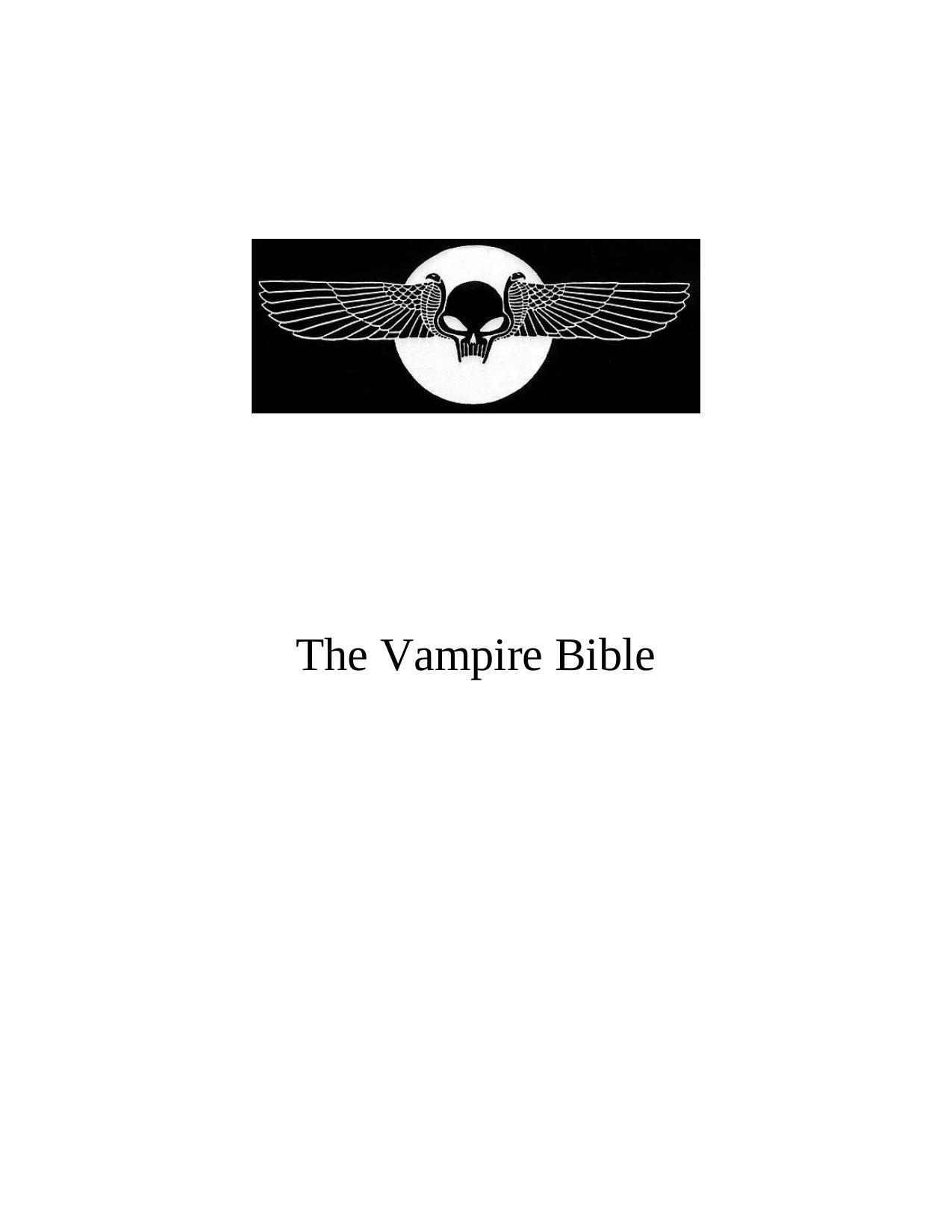 The Vampire Bible by Panos Pilatos