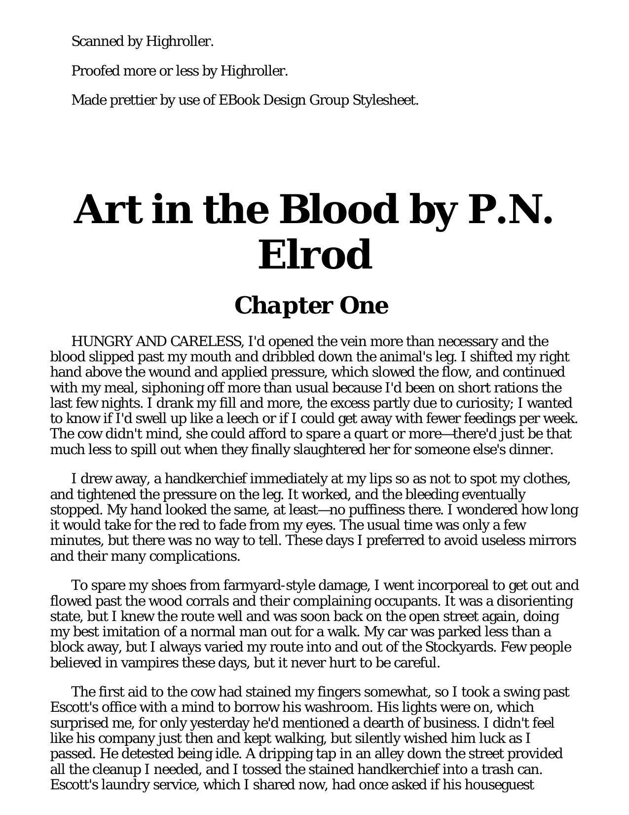The Vampire Files 04 by Art in the Blood