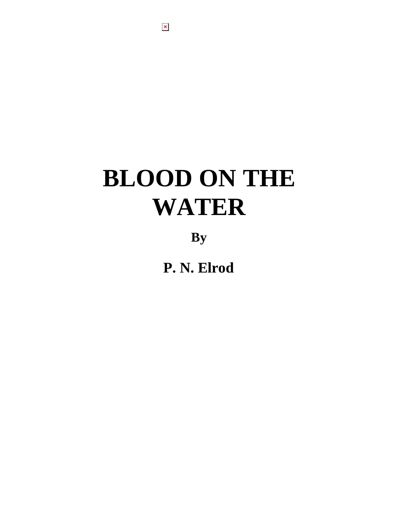 The Vampire Files 06 by Blood on the Water