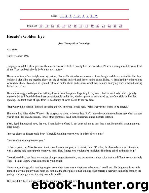 The Vampire Files SS by Hecate's Golden Eye