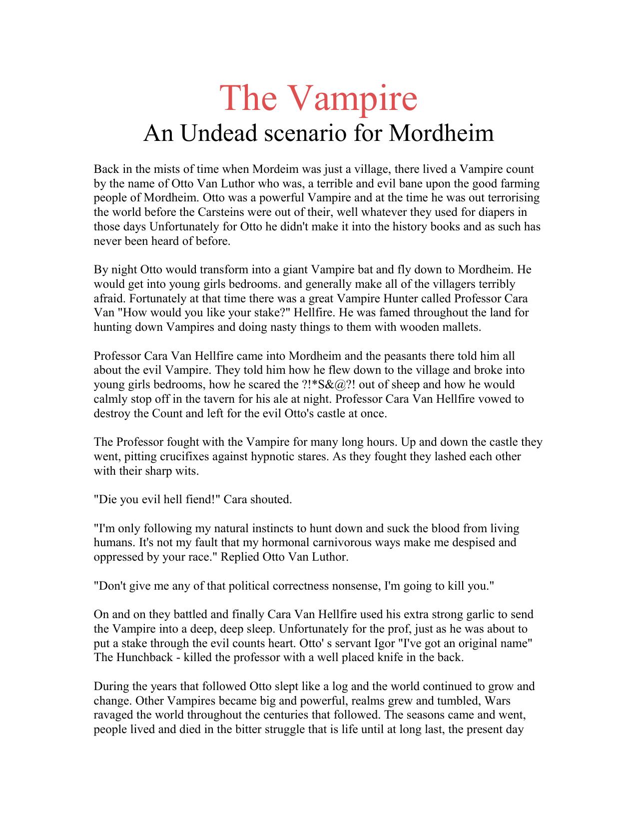 The Vampire by Nathaniel