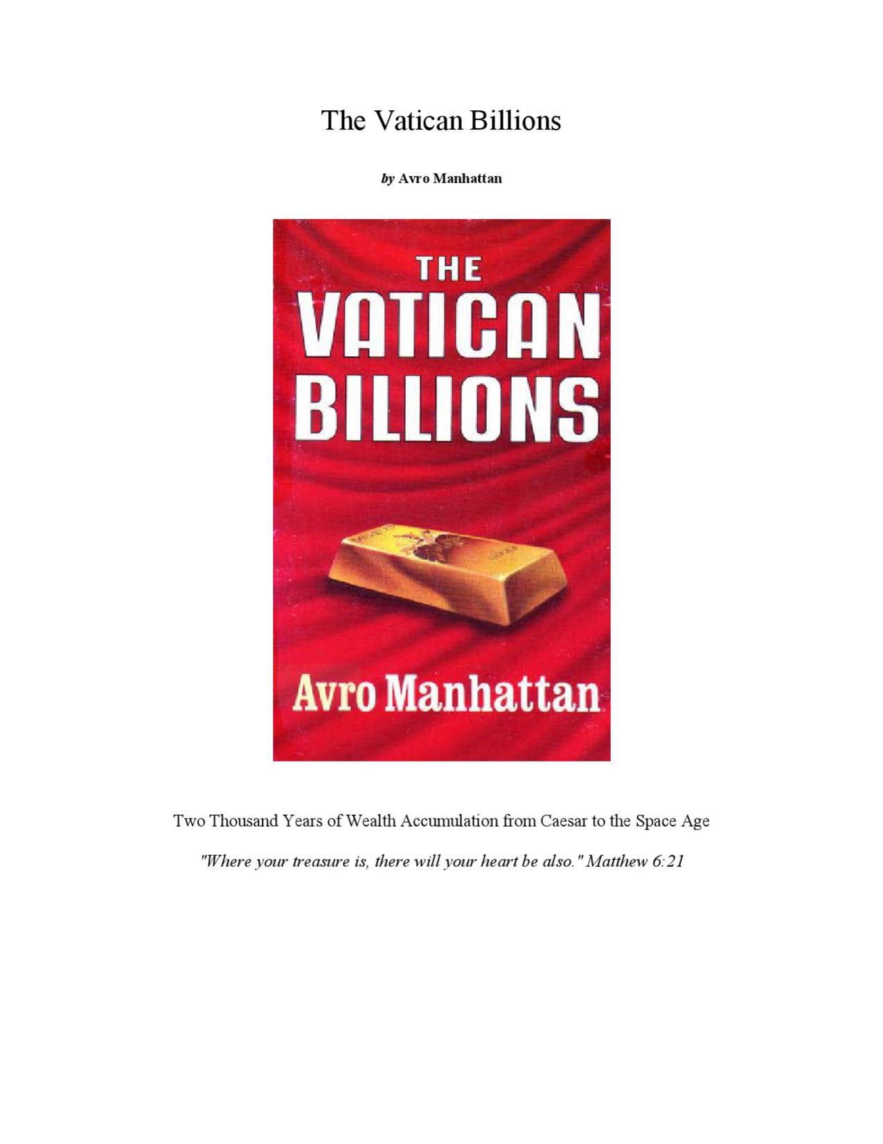 The Vatican Billions (1983) pdf by roflcopter2110