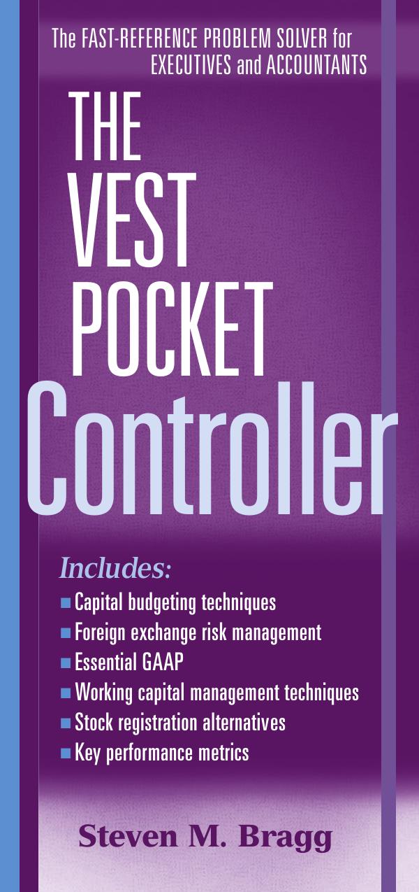 The Vest Pocket Controller by Steven M. Bragg