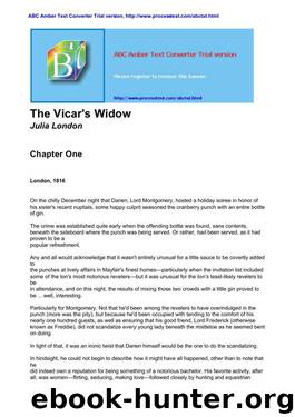 The Vicar's Widow by Julia London