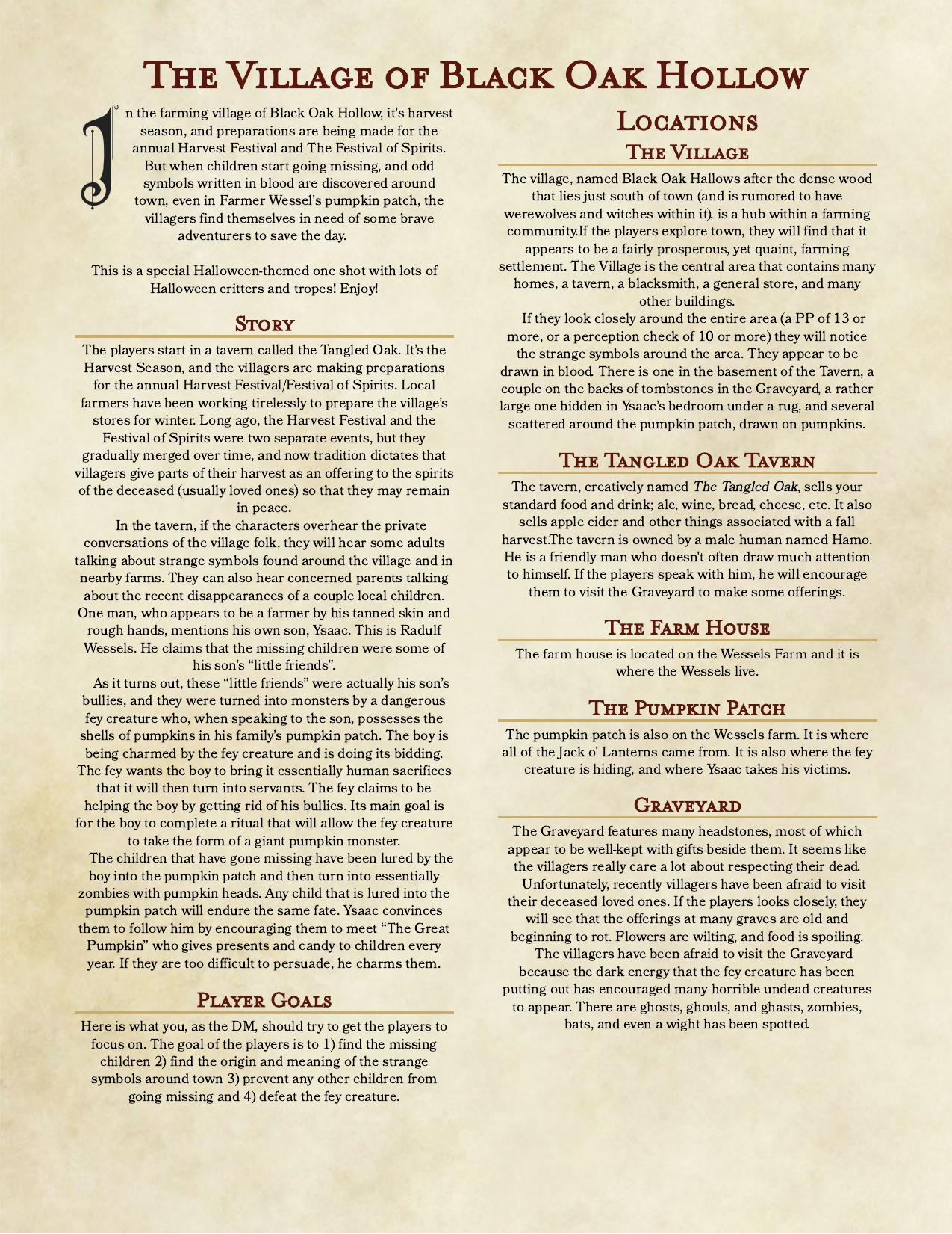 The Village of Black Oak Hollow by Emily Morse