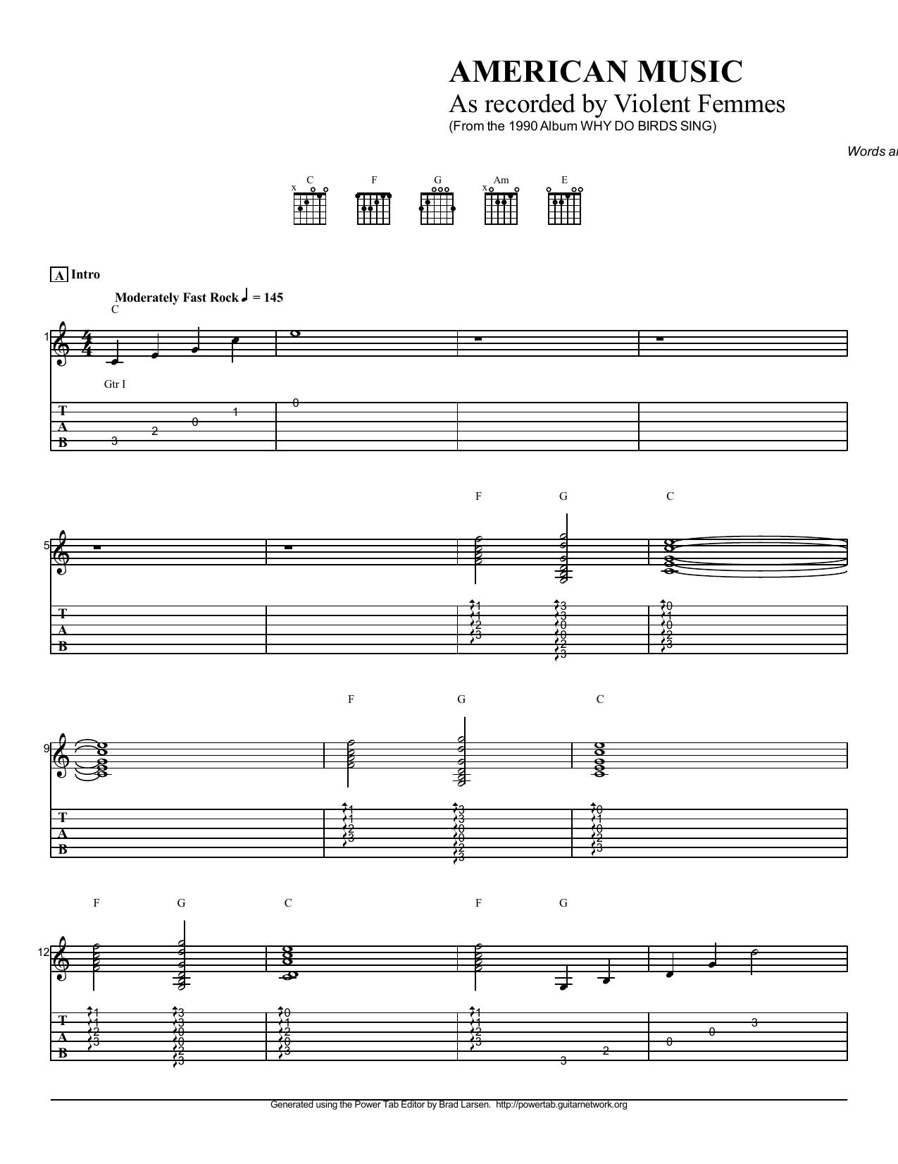The Violent Femmes by American Music