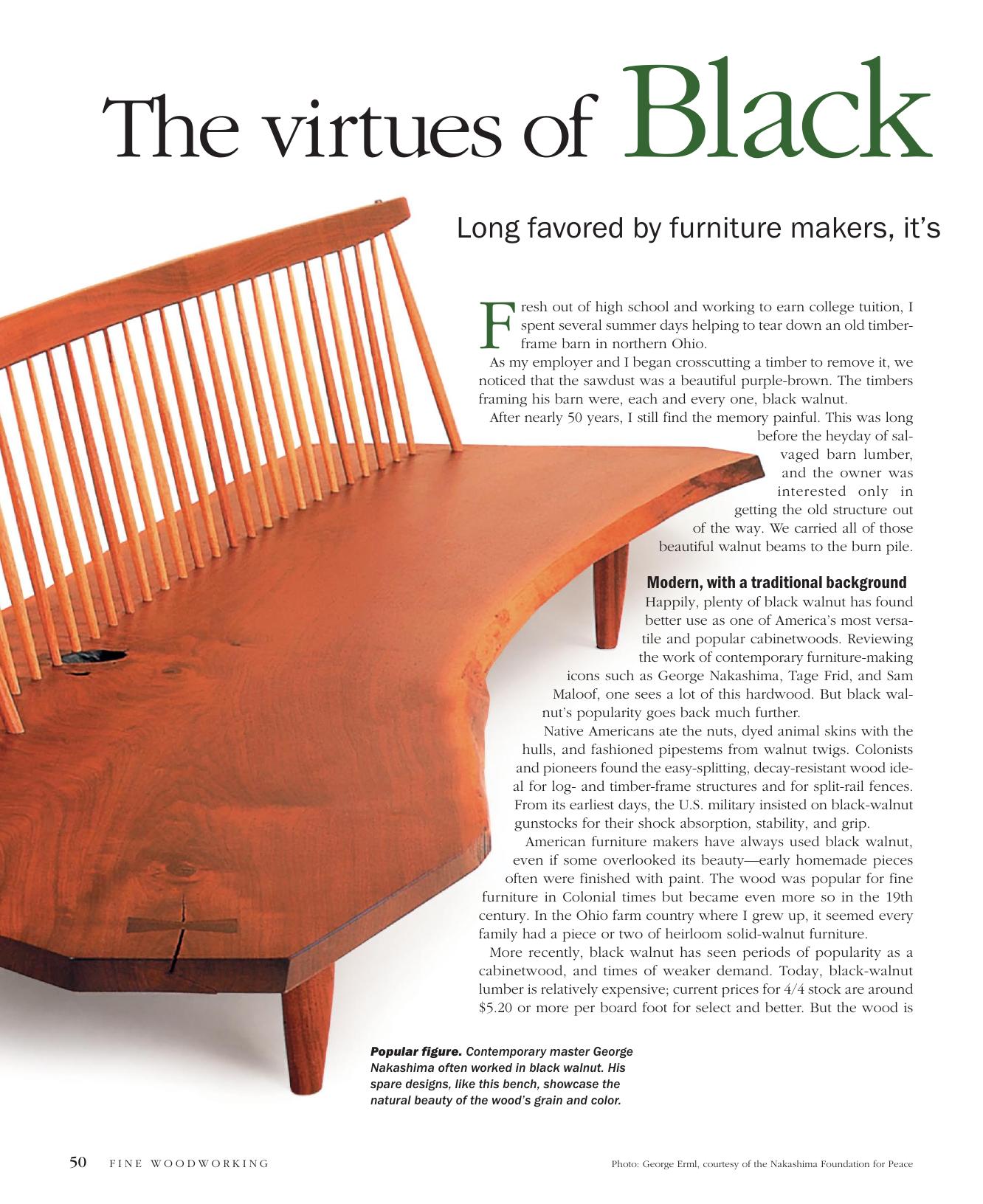 The Virtues of Black Walnut by Boyd A. Hutchison