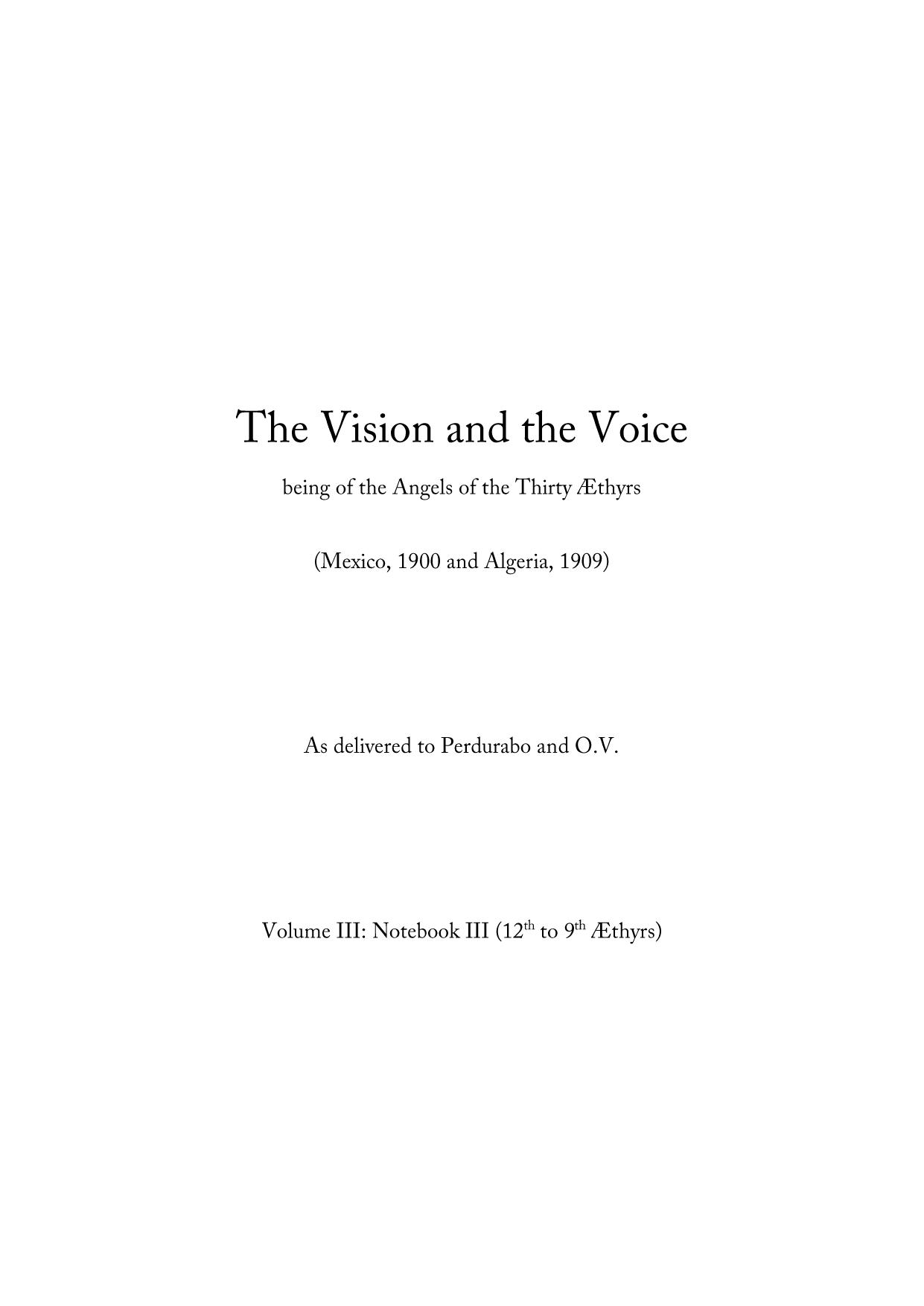 The Vision and the Voice (Notebook Edition) Volume III print 3.1.2 LULU by A A