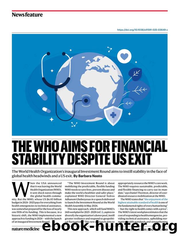 The WHO aims for financial stability despite US exit by Barbara Nasto
