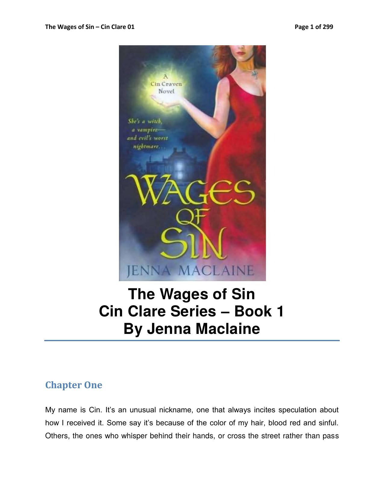 The Wages of Sin by Jenna Maclaine