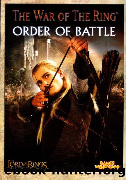 The War of the Ring Order of Battle by Unknown