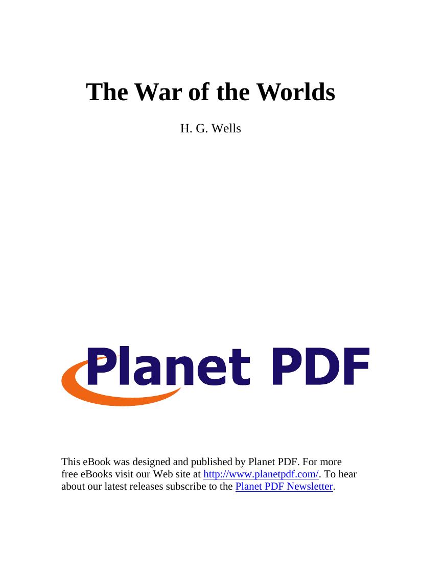 The War of the Worlds by H. G. Wells