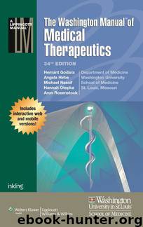The Washington Manual of Medical Therapeutics by Godara Hemant