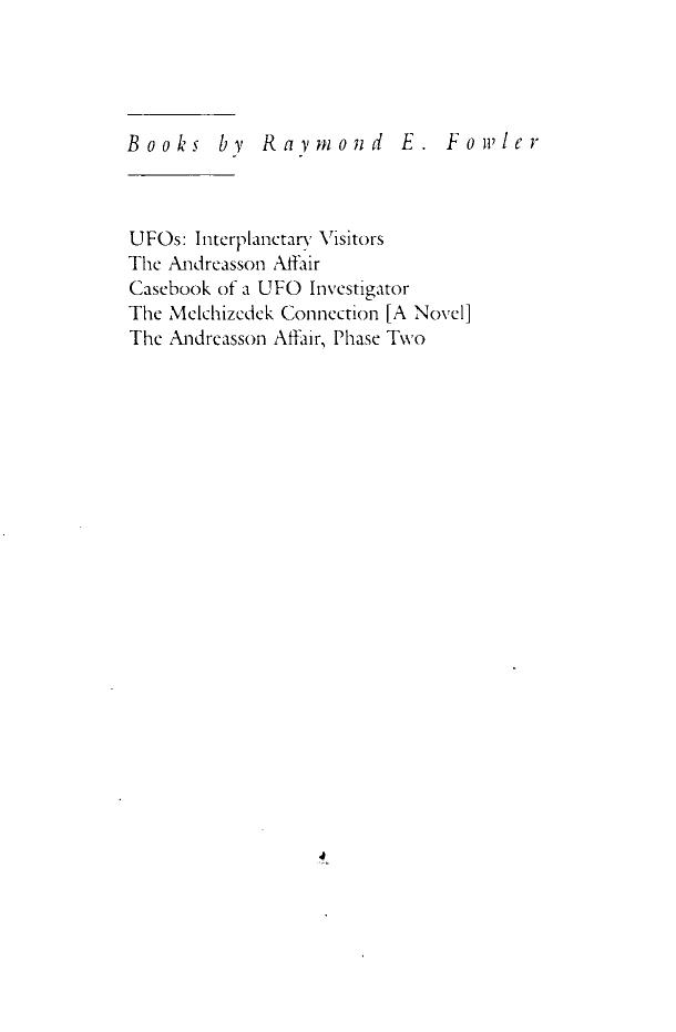 The Watchers I; The Secret Design Behind UFO Abduction by Raymond E. Fowler