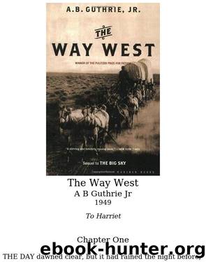 The Way West by Guthrie