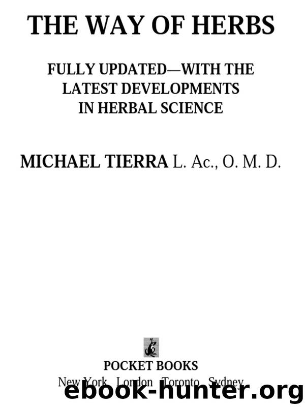 The Way of Herbs by Michael Tierra
