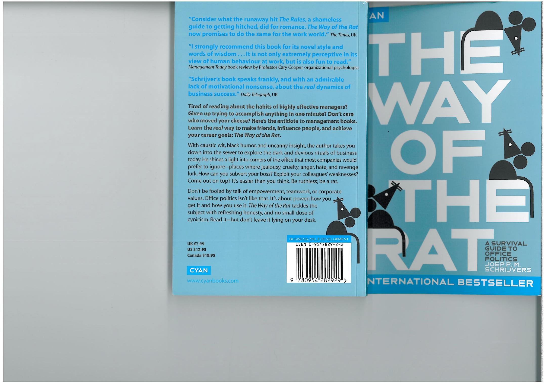 The Way of the Rat A Survival Guide to Office Politics by Joep Schrijvers by Unknown