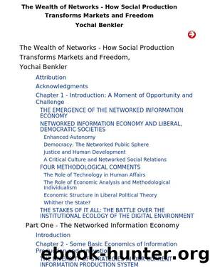 The Wealth of Networks - How Social Production Transforms Markets and Freedom by Yochai Benkler