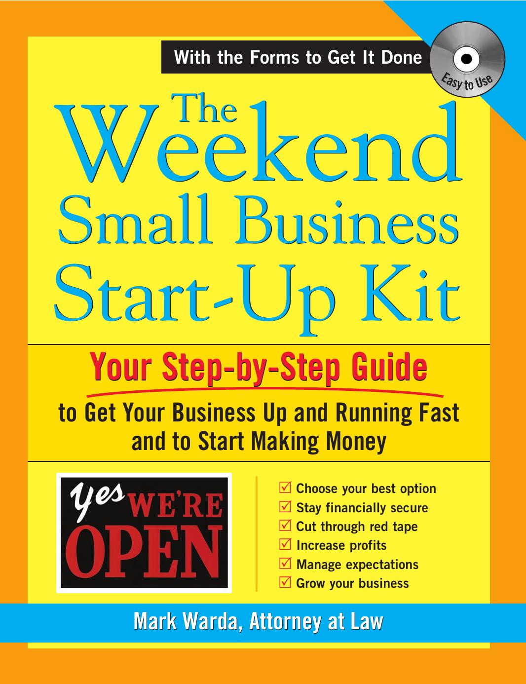 The Weekend Small Business Start-Up Kit (repost) by Mark Warda