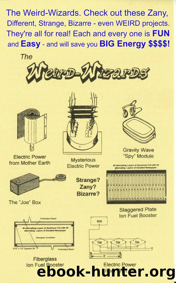 The Weird-Wizards: Check out all these Zany, Different, Strange, Bizarre - even WEIRD projects! They're all for real! by Weigle Gordon