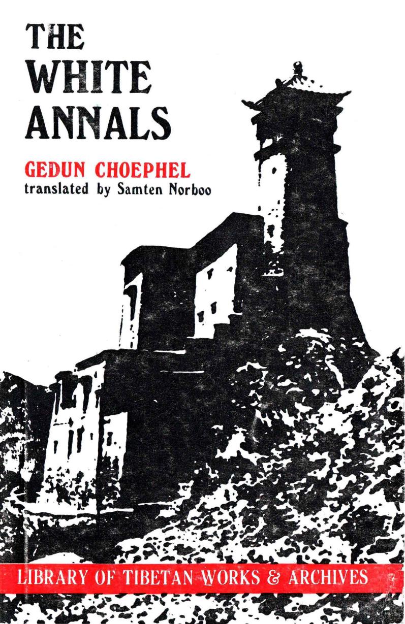 The White Annals by Gedun Choephel