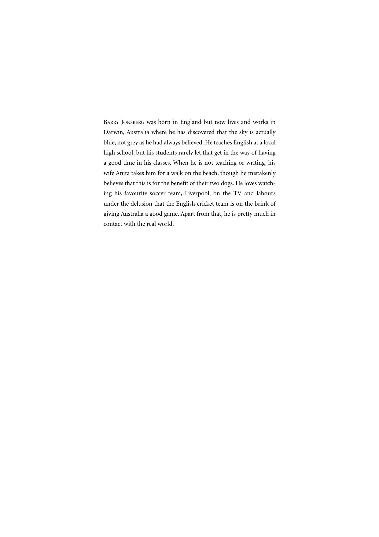 The Whole Business with Kiffo and the Pitbull by Barry Jonsberg