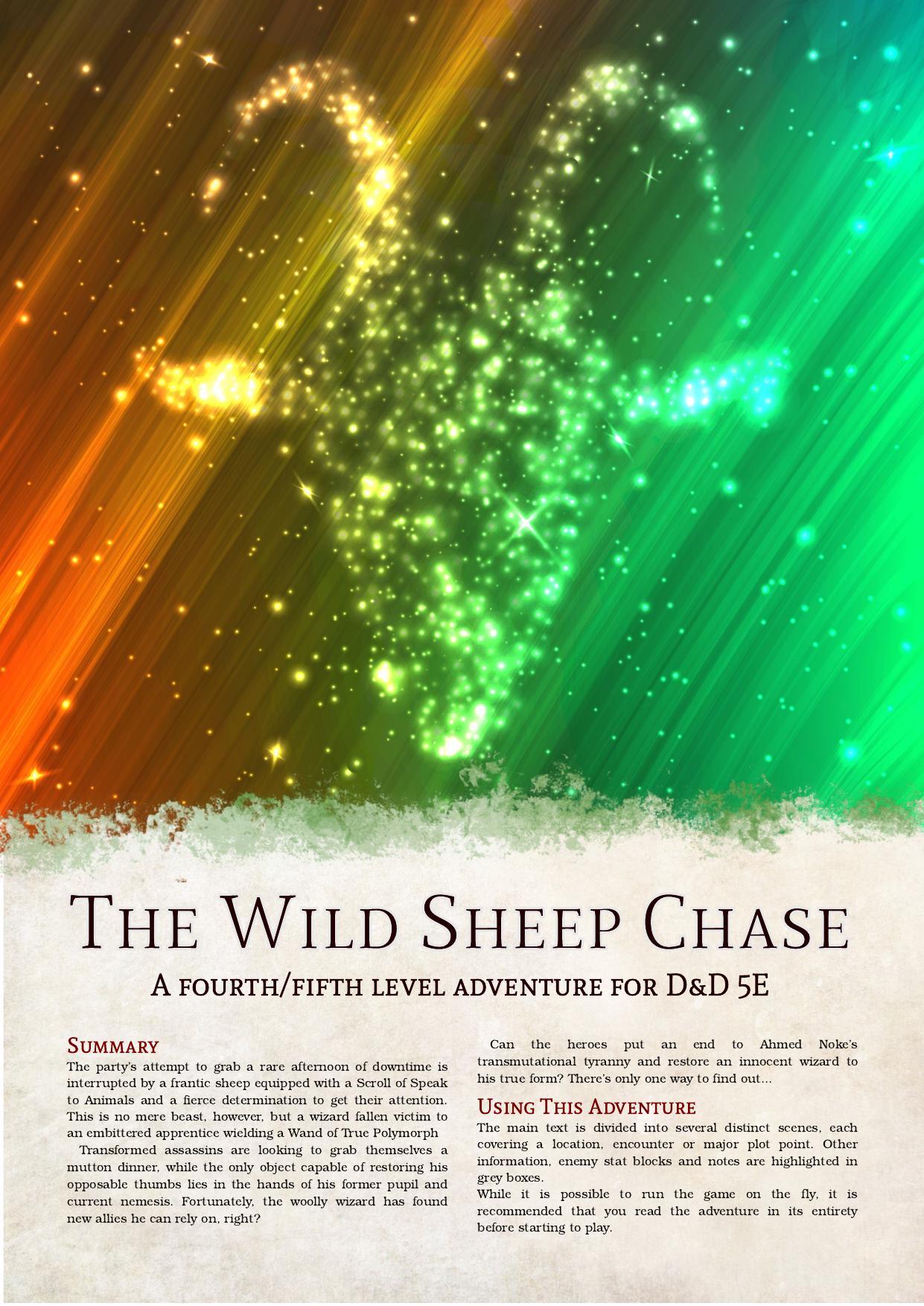 The Wild Sheep Chase by Unknown