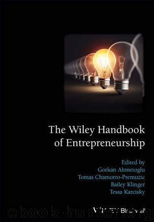The Wiley Handbook of Entrepreneurship by unknow