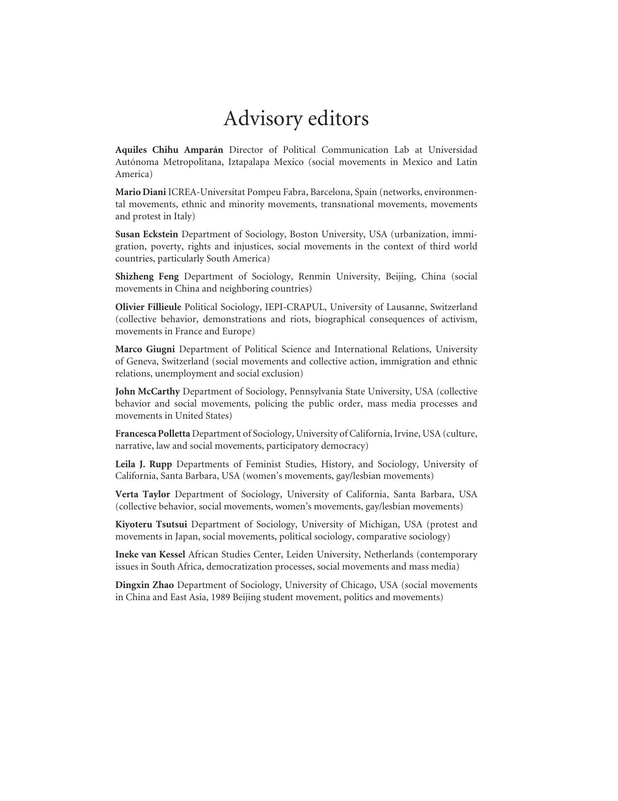 The Wiley-Blackwell Encyclopedia of Social and Political Movements by Unknown