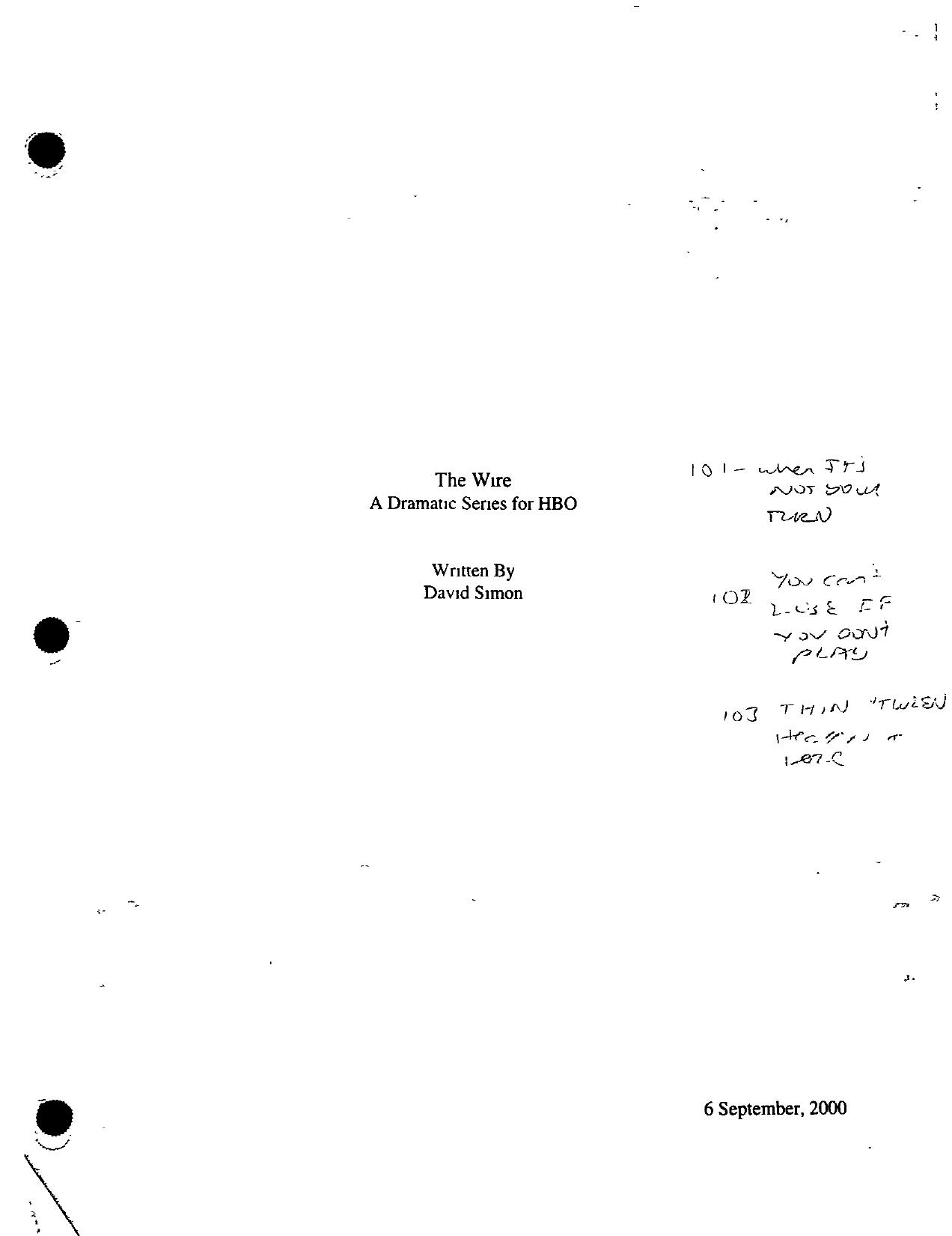 The Wire Bible by Unknown