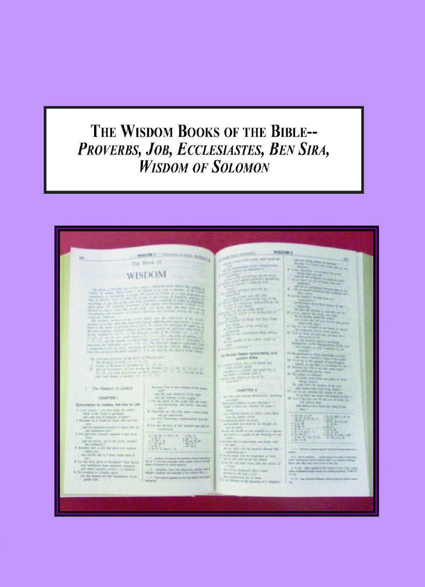The Wisdom Books of the Bible - Proverbs, Job, Ecclesiastes, Ben Sira, Wisdom of Solomon by Unknow