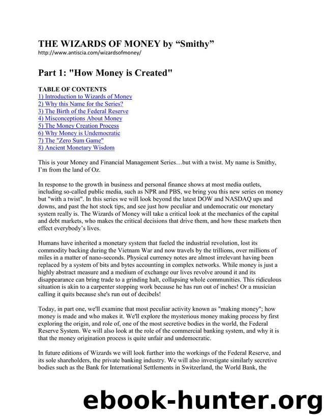 The Wizards of Money by Administrator