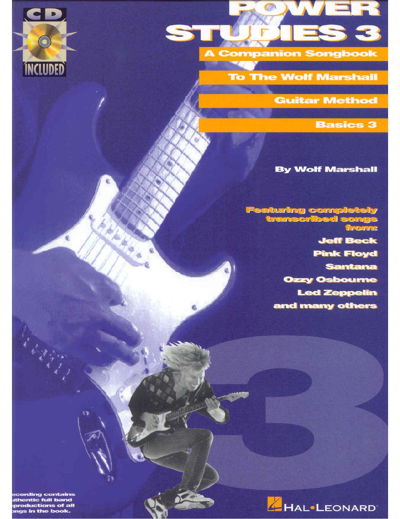 The Wolf Marshall Guitar Method by Power Studies 3