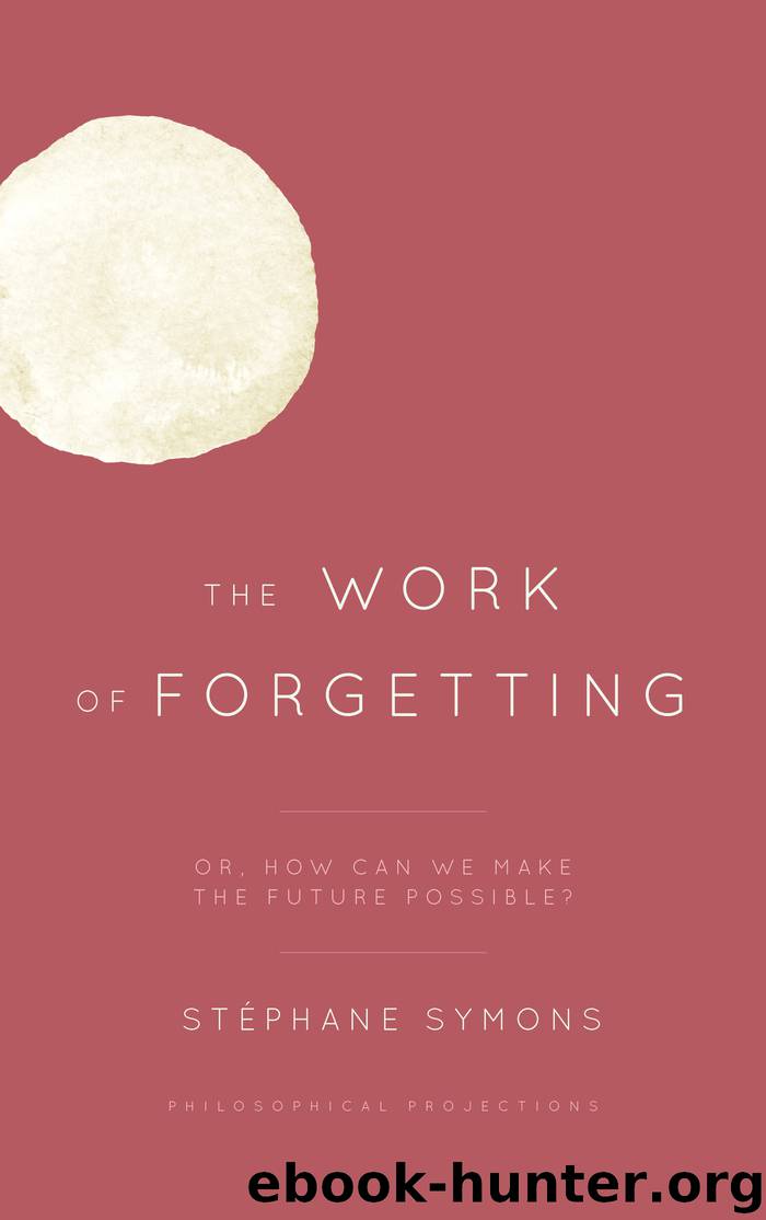 The Work of Forgetting by Symons Stephane;