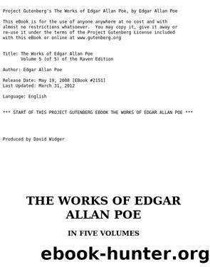 The Works of Edgar Allan Poe â Volume 5 by Edgar Allan Poe