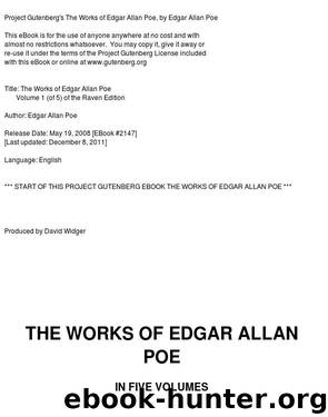 The Works of Edgar Allan Poe — Volume 1 by Edgar Allan Poe
