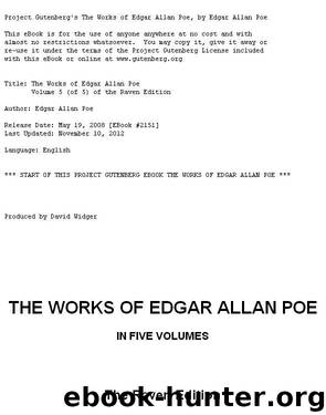 The Works of Edgar Allan Poe — Volume 5 by Edgar Allan Poe